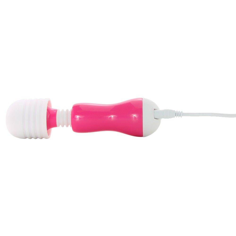 Deceptively powerful: Engineered for strong continuous stimu... Bodywand - Rechargeable Mini Wand w/Attachments - Pink photo-3