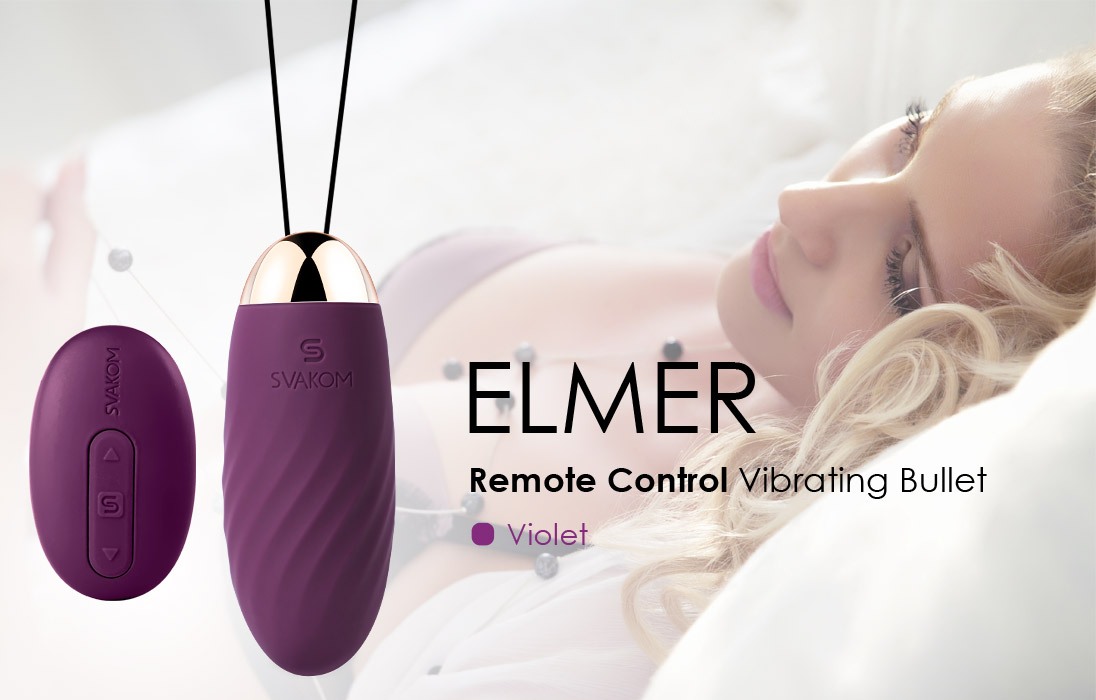 SVAKOM - Elmer Remote Control Egg Vibrator - Violet
