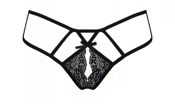 Unique panties made of black lace.
the product does not cau... Passion - Trini Thong - Black - L/XL photo-7