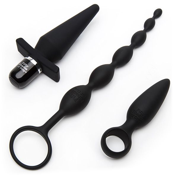 Rediscover the steamy adventures of Anastasia and Christian ... Fifty Shades of Grey - Pleasure Overload Starter Anal Kit photo-6