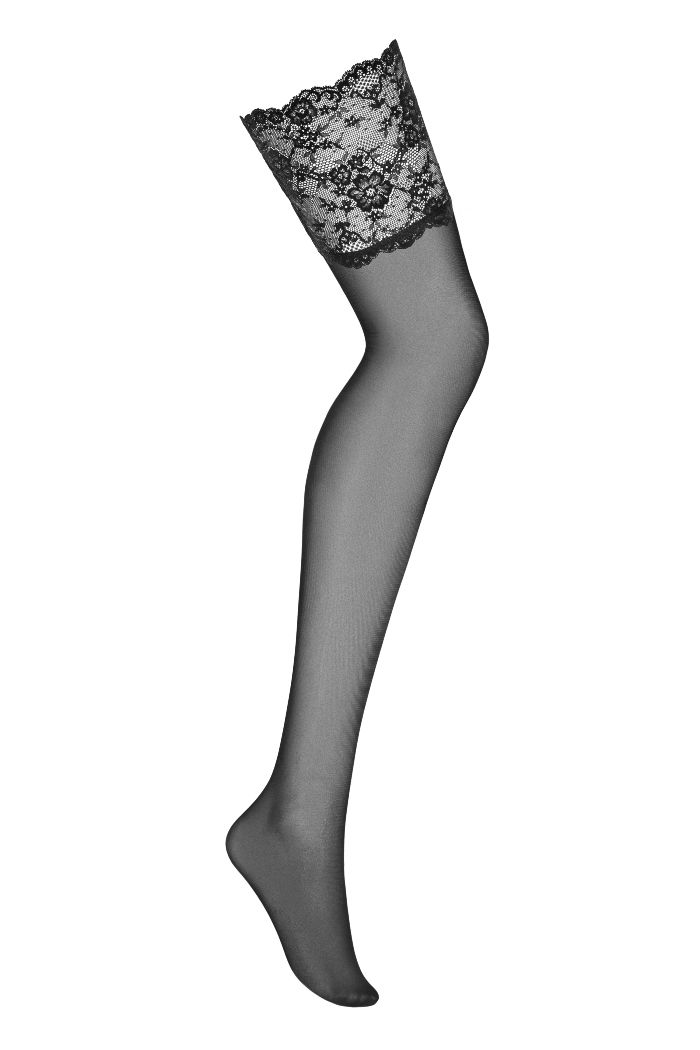 How about having a really delightful experience? It starts t... Obsessive - Charmea Stockings - Black - S/M photo-5