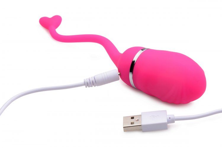 Take your love on the go with the sweet Luv-Pop Rechargeable... Frisky - Luv-Pop Rechargeable Remote Control Egg Vibrator - Pink photo-4