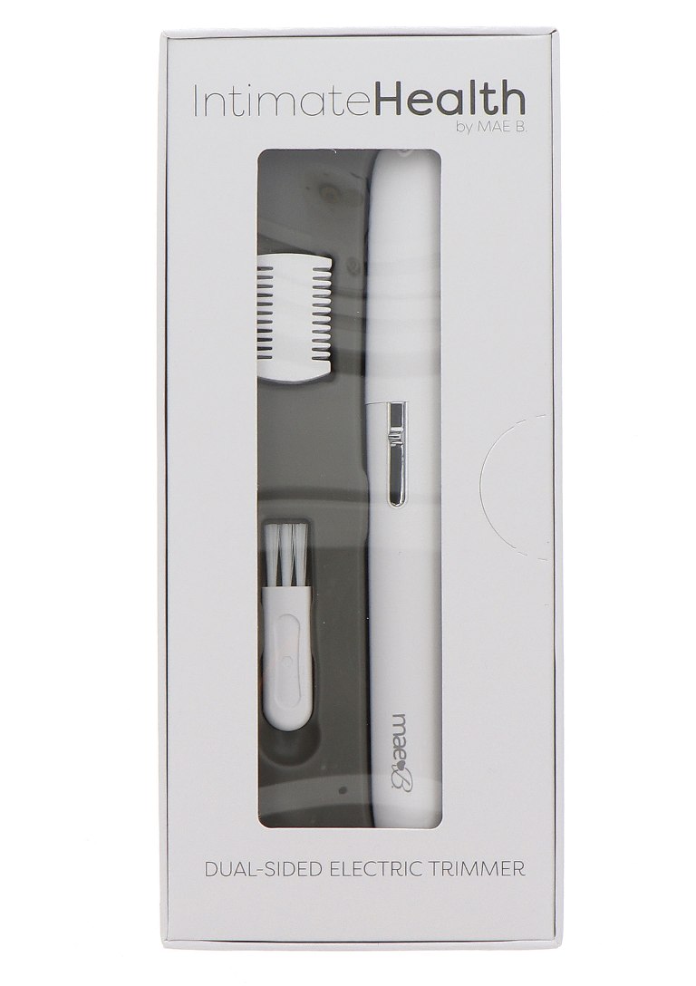The dual-sided electric trimmer from Mae B. is a discrete be... Mae B - Dual-Sided Electric Trimmer - White photo-7