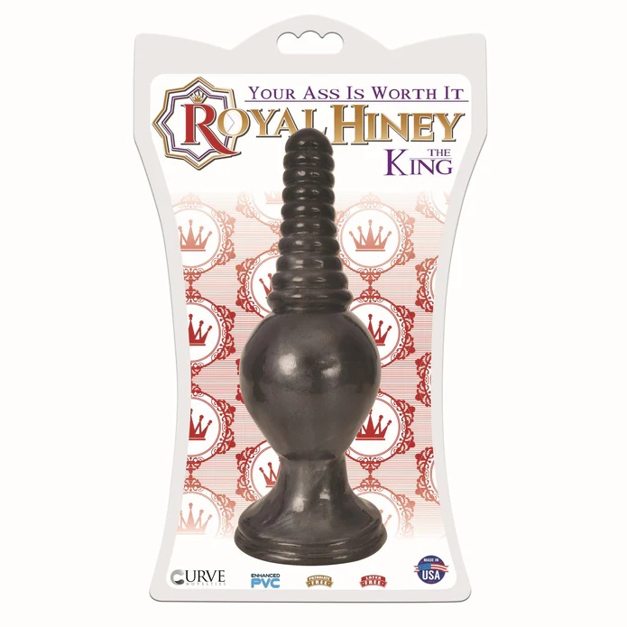 Give your anus the royal treatment with a uniquely shaped bu... Royal Hiney - King Anal Plug - Black photo-2