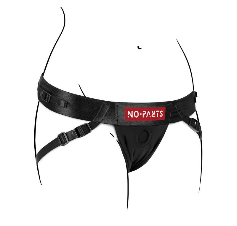 Enjoy a fantastic experience together with this No-Parts Str... No-Parts - Jordan Strap-On Harness - Black photo-3
