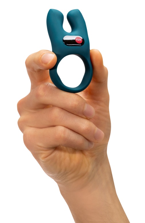 Did you know that only 18% of women orgasm from penetration ... Fun Factory - Nos Vibro Ring - Blue photo-2