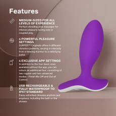 Lelo - Surfer Originals APP Prostate Massager - Purple photo