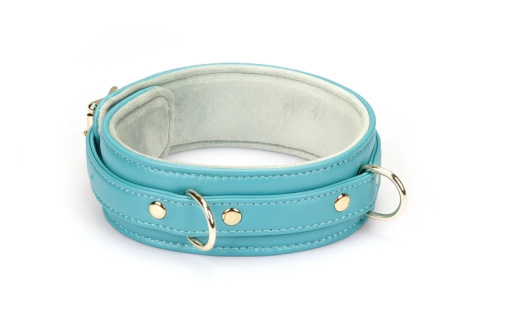Liebe Seele - Lamb Leather Collar - Blue 照片