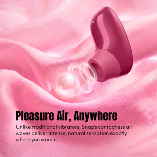 Womanizer - Snap Pleasure Air 迷你吸啜器 - 莓紅色 照片