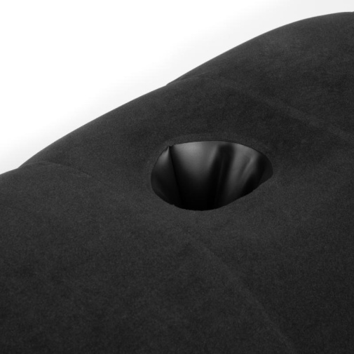 With its unique and ergonomic design, this inflatable pillow... Bedroom Fantasies - Straddler Inflatable Pillow - Black photo