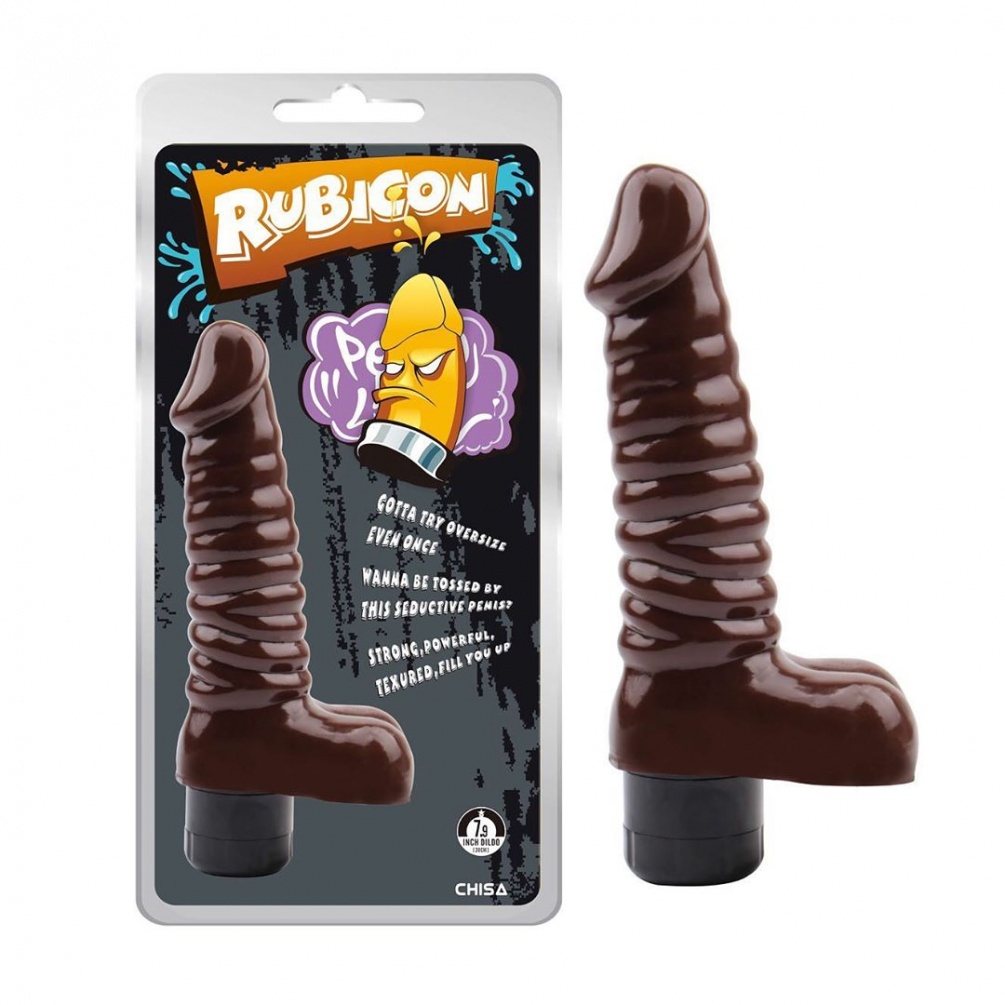Multi-Speed Vibrations, Waterproof, Phthalates and Latex Fre... Chisa - Vibrating Sugar Dildo - Brown photo-3
