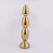 MT - Anal Plug 140x27mm - Golden/Red photo-2