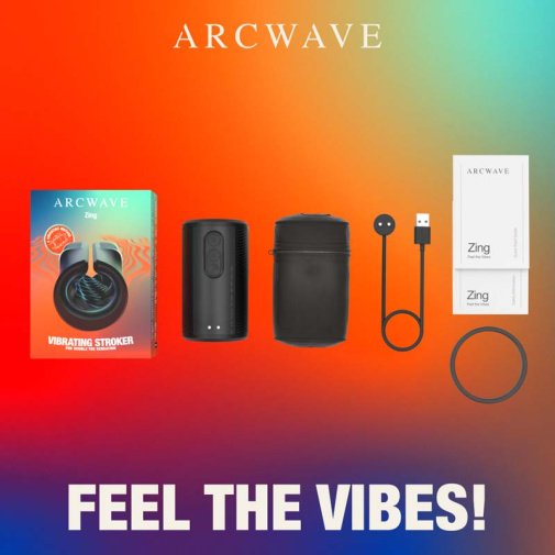Arcwave - Zing 雙摩打強力強莖按摩器 - 黑色 照片