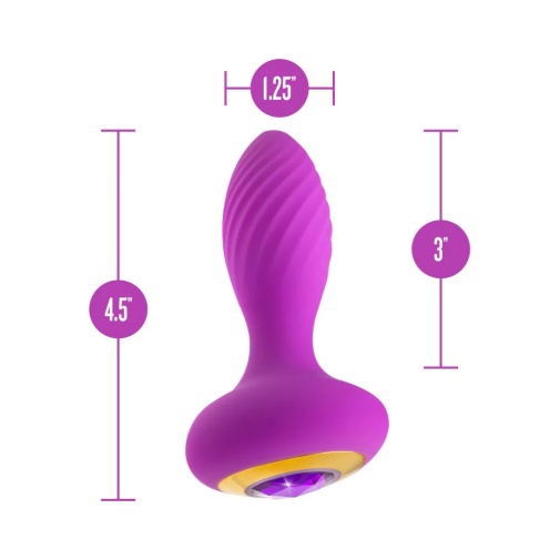 Oh My Gem - Charm Vibro Plug - Amethyst photo