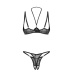 Obsessive - Olianna Crotchless 2 pcs Set - Black - L/XL photo-6