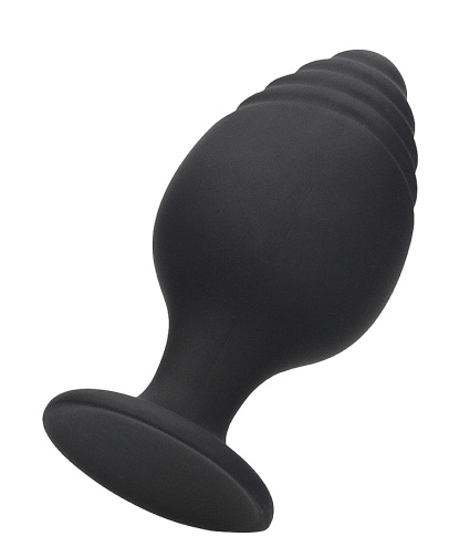 Ouch - Rippled Butt Plug Set - Black photo