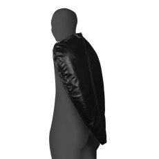 Ouch - Zip-Up Full Sleeve Restraint - Black photo