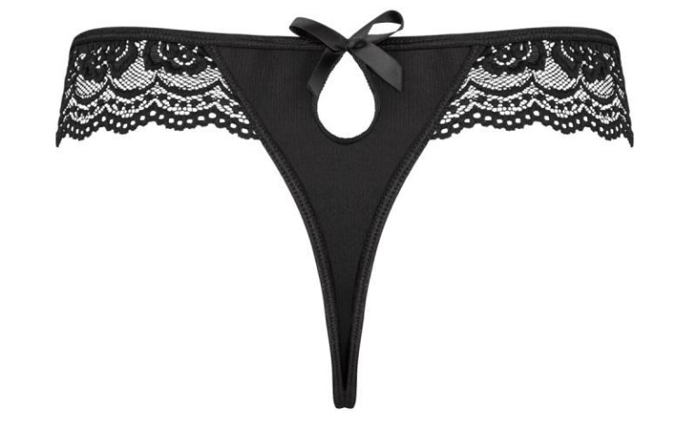Underneath - Coco Thong Set 3 pcs - Black - S/M photo