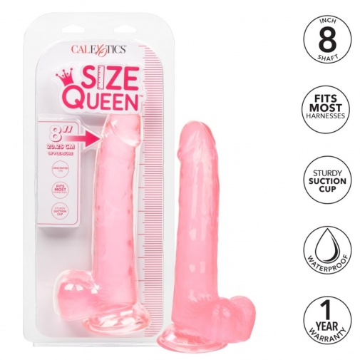 CEN - Size Queen 8" 仿真阳具 - 粉红色 照片