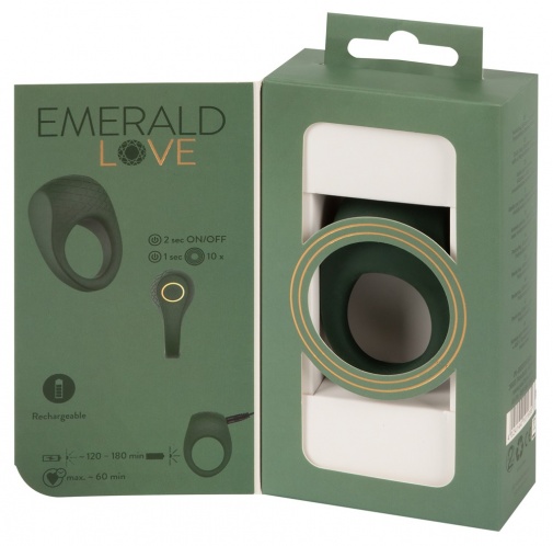 Emerald Love - 奢華陰莖環 - 綠色 照片