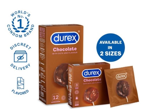 Durex - Chocolate Flavoured Dotted 12's pack photo