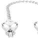 Darkness - Nifty Nipple Clamps w Chain - Silver photo-3