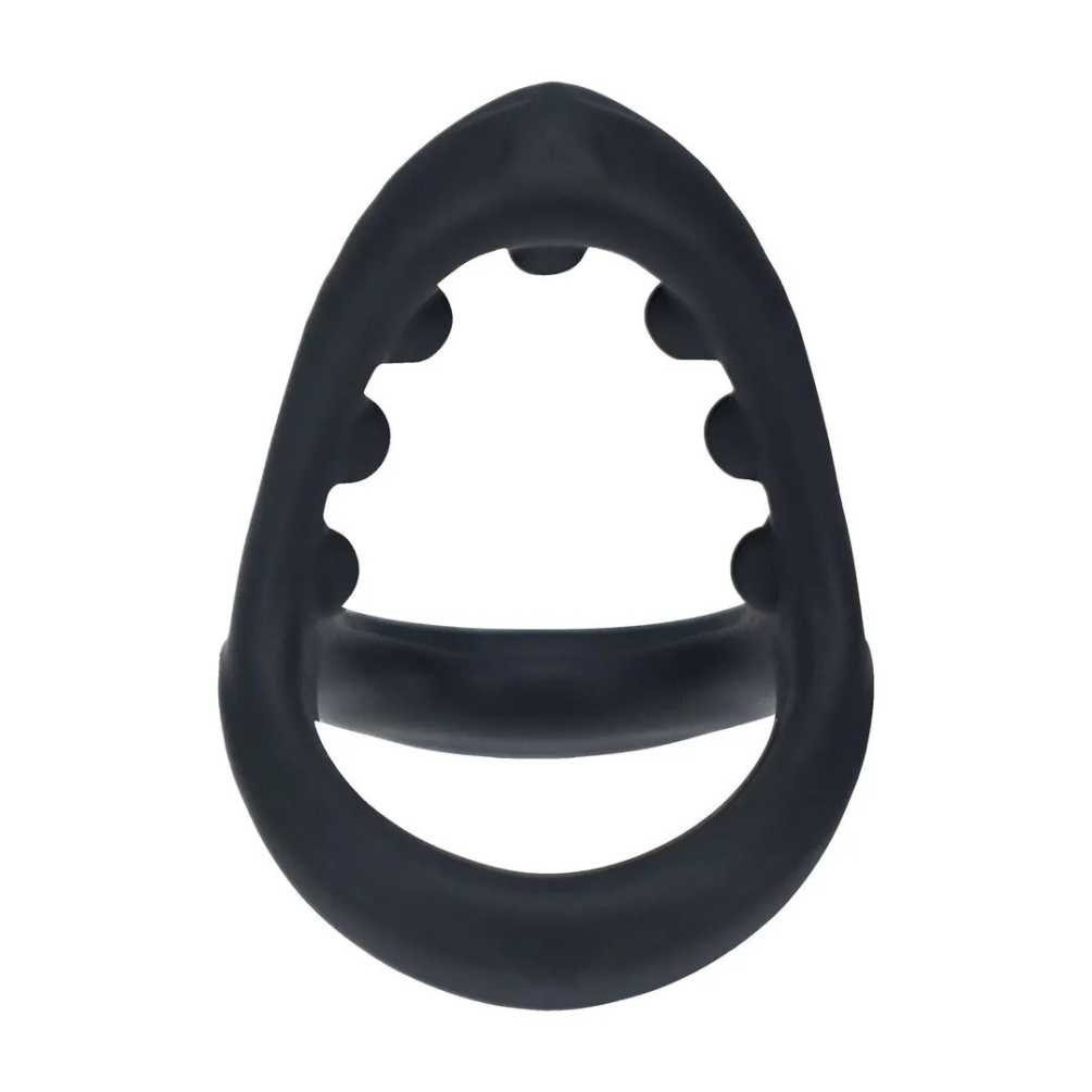 Levelz - Soft Bead Grip Cock Ring - Black 照片-2