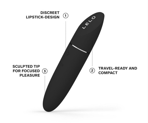 Lelo - Mia 3 口红陰蒂震動器 - 黑色 照片