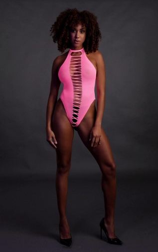 Ouch - Glow In Dark High-Cut Body - Pink photo