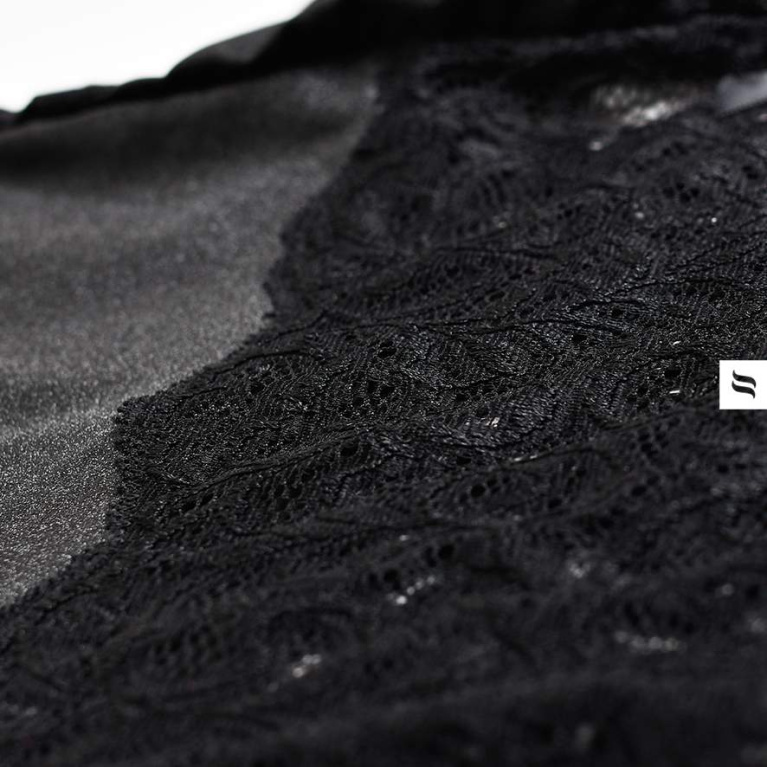 Obsessive - Laluna Corset & Thong - Black - L/XL photo
