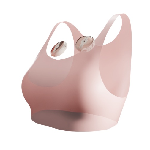 Qingnan - Wireless Vibro Nipple Clamps #3 - Beige photo