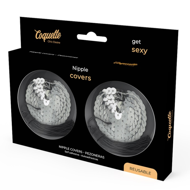 Coquette - Nipple Covers - Silver photo