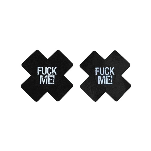 NPG - Fuck Me Nipple Covers - Black 照片