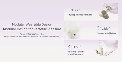 Zalo - Deya Wearable Vibrator - Ivory White photo