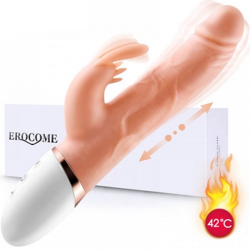 Erocome - 大犬座加熱推撞震動棒 - 肉色 照片
