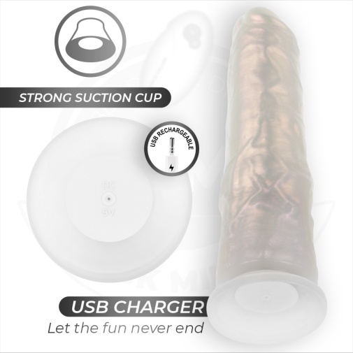 Cock Miller - 21.5cm Lighting Vibro Dildo - Pearl photo