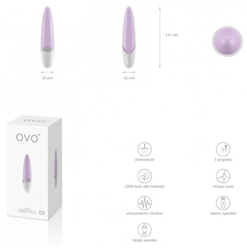 Ovo - D2 Mini Vibe - Rose photo