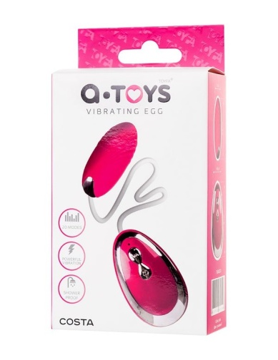 A-Toys - Costa Wired Vibro Egg - Pink photo