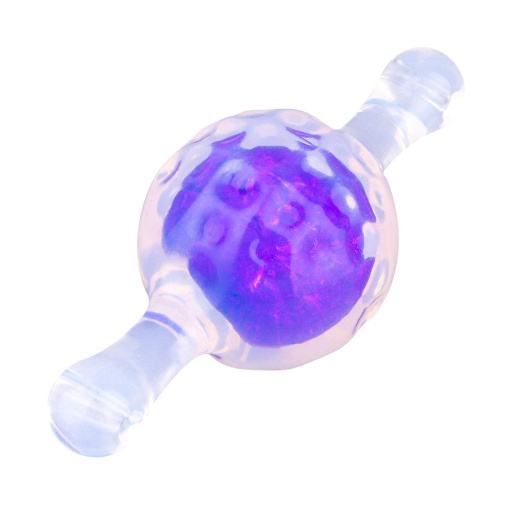 FAAK - Bead Lock Ball Gag S - Purple photo