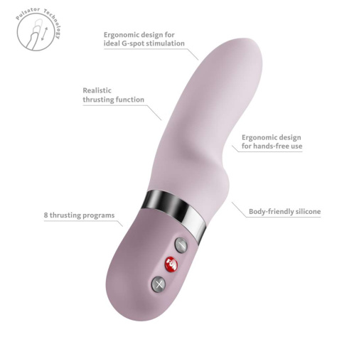 Fun Factory - Stronic Oceania 抽插式脉冲震动器 - 浅粉红色 照片