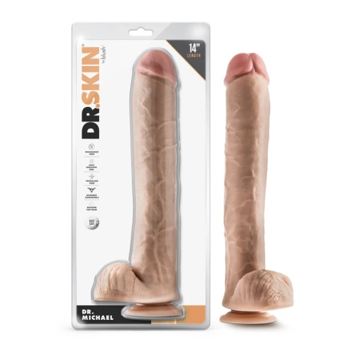 Dr. Skin - Dr. Michael Dildo 35cm - Beige photo