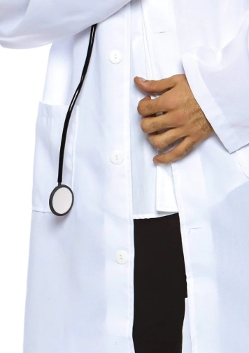 Leg Avenue - Dr. Phil Good Doctor Costume 2pcs - White photo