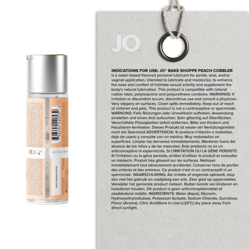 JO - H2O Bake Shoppe 蜜桃馅饼味水性润滑剂 - 60ml 照片