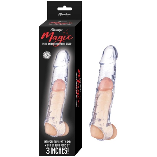Nasstoys - 6.5" Magic Penis Extender w Ball Strap - Clear 照片