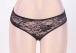 Ohyeah - Open Crotch Floral Panties - Black - XL photo-5