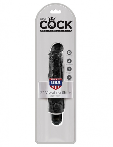 King Cock - Cock 7″ Vibro Stiffy - Black photo