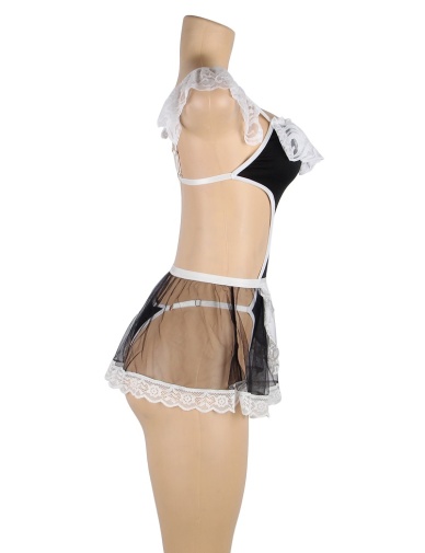 Ohyeah - Lace Maid Costume - Black - 5XL 照片