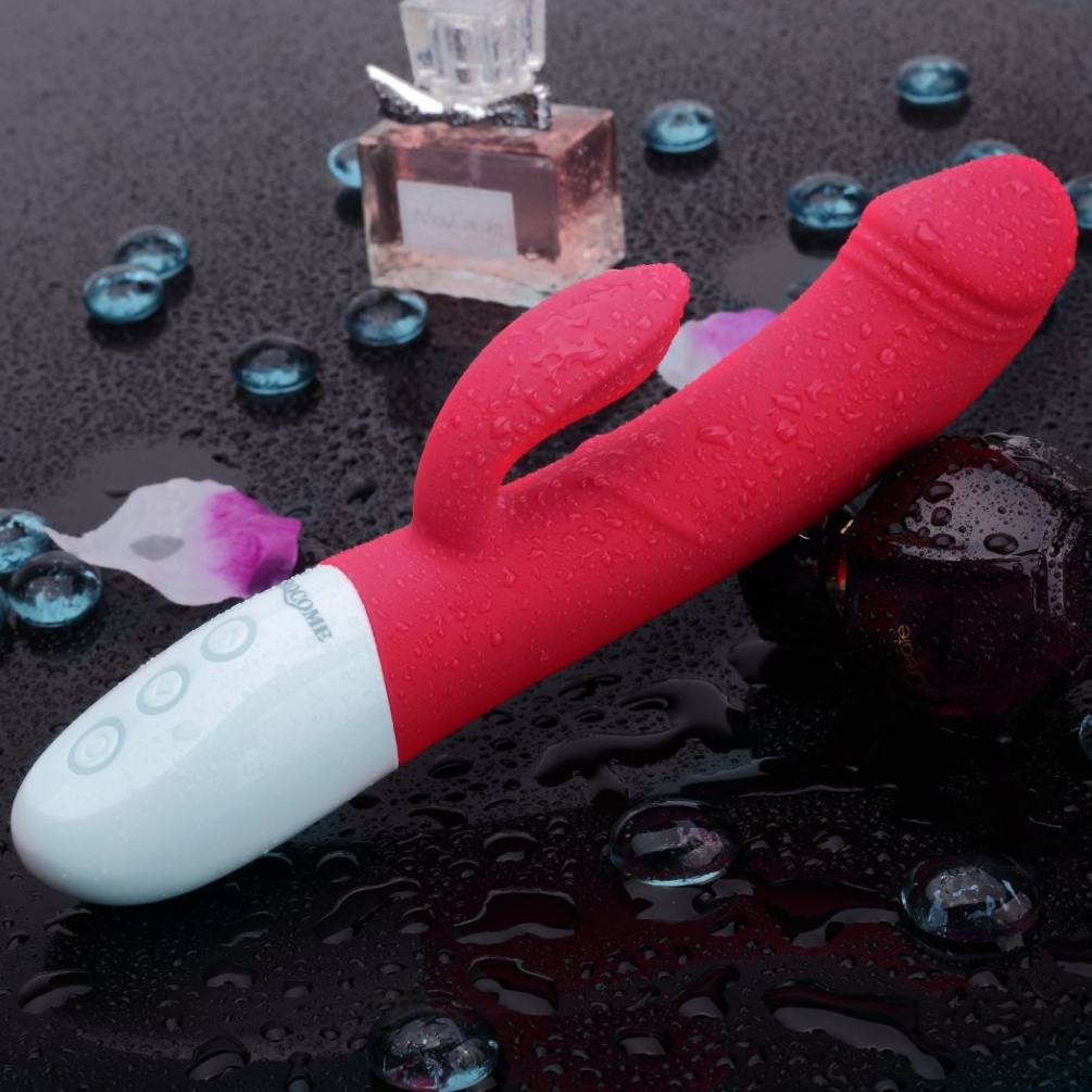 CRATER Jurchen intelligent heating double shock stick, indep... Erocome - Crater - Red photo-9