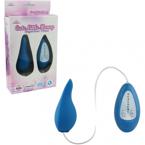 Aphrodisia - Cute Little Honey Penguin Teaser Vibrator - Blue photo