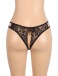 Ohyeah - Crotchless Lace Panty - Black - XL 照片-7